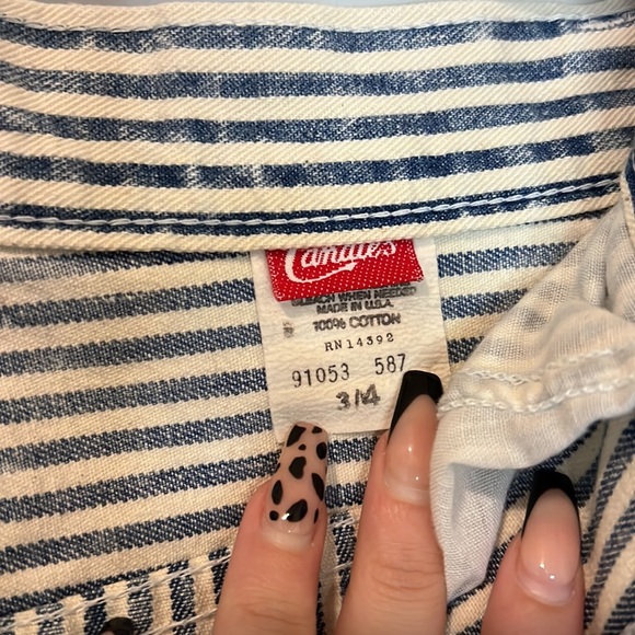 Candies vintage pinstripes jean skirt - Picture 2 of 3